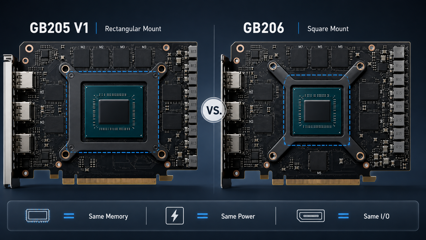 GB205 vs GB206