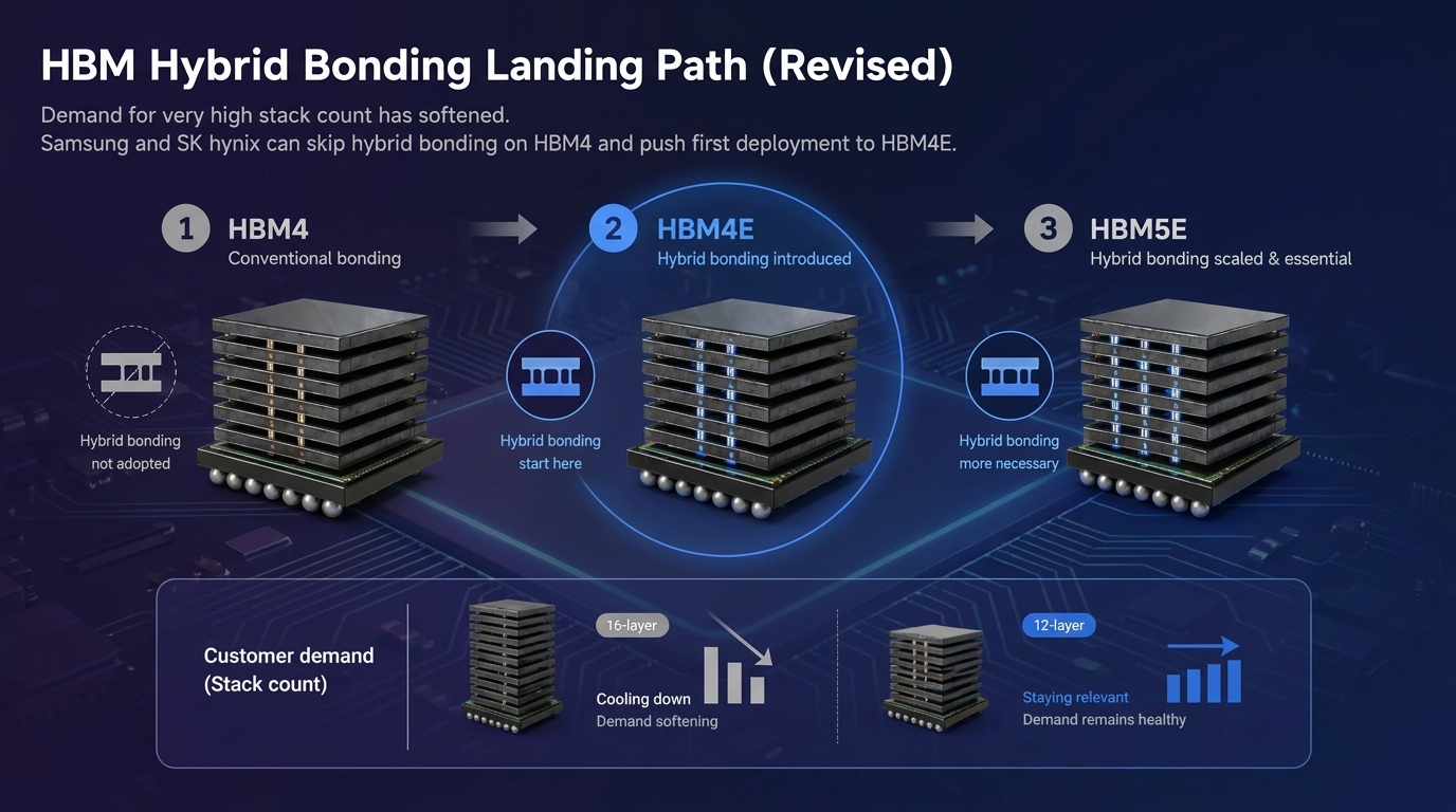 HBM Hybrid Bonding Landing Path