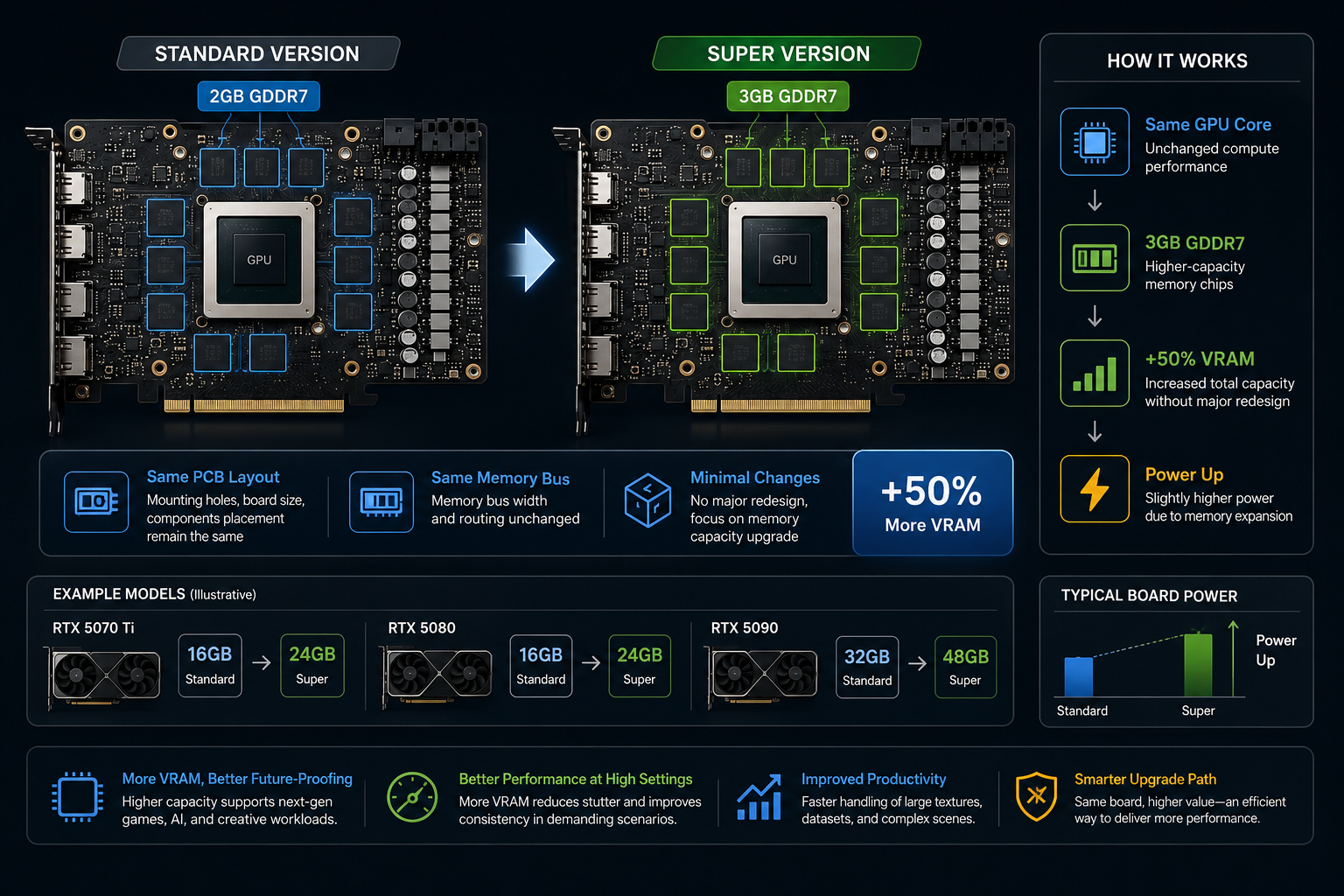 NVIDIA RTX 50 Standard vs Super Version